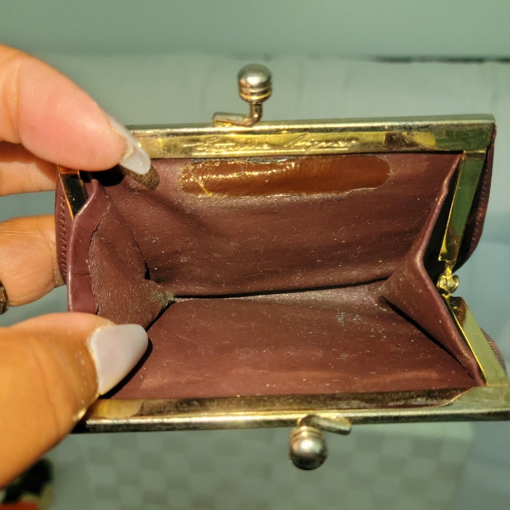 Etienne Aigner Vintage Burgundy Authentic Coin Purse - Picture 7 of 12